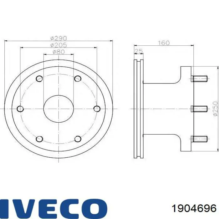 Ремкомплект шкворня поворотного кулака Errevi 711986 ціна, від 96.12 USD