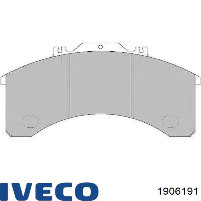 Гальмівні колодки Iveco 1906191 ціна, від 61.56 USD