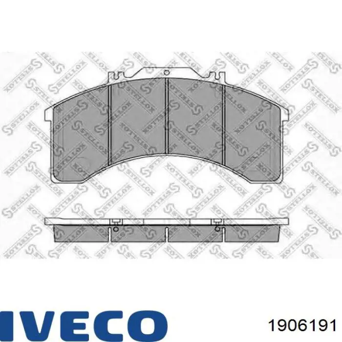 Купити 1906191 Iveco Колодки гальмівні передні, дискові