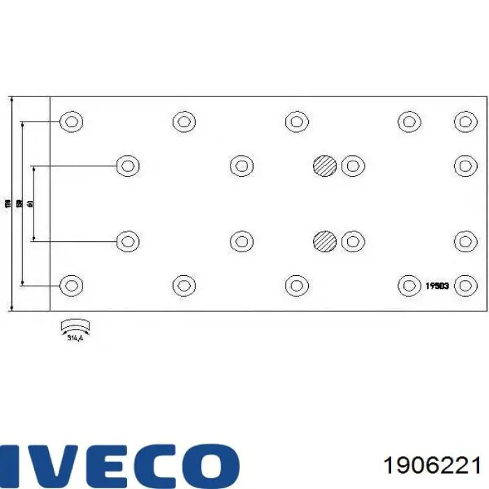 Накладка гальмівна передня (TRUCK) K16910 Errevi