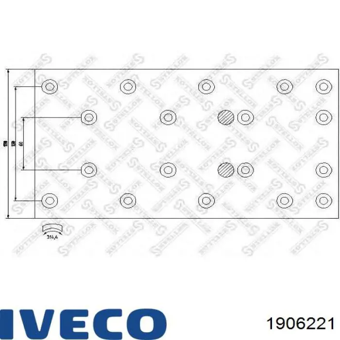 Купити 1906221 Iveco Накладка гальмівна передня (TRUCK)