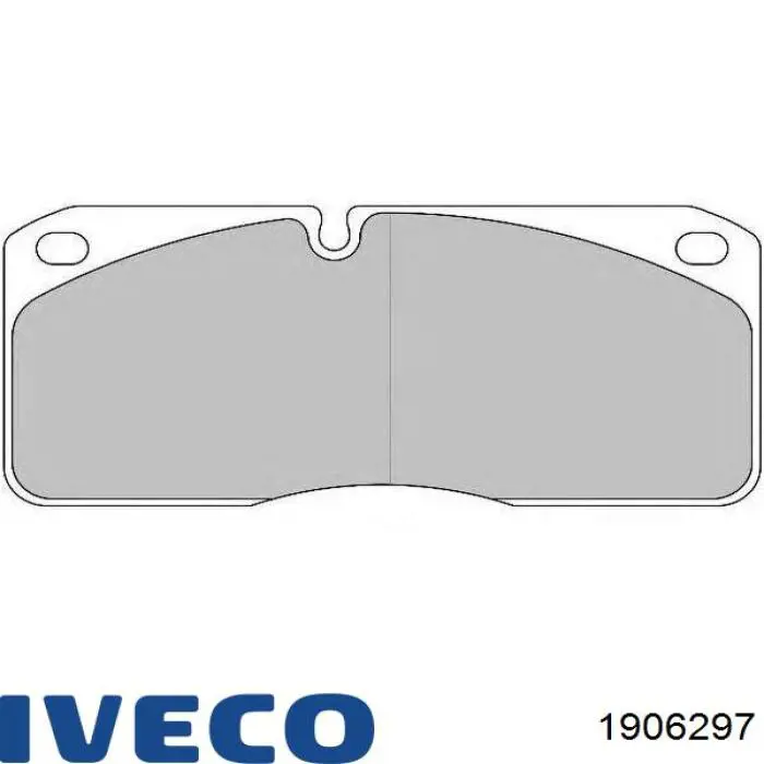 1906297 Iveco Передні гальмівні колодки