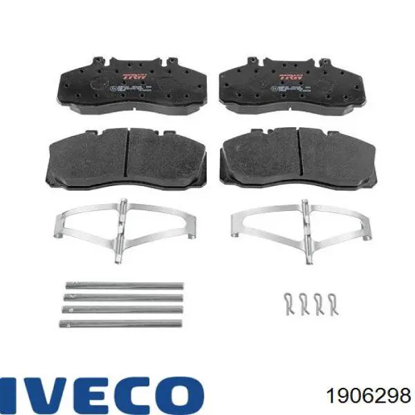 Купити 1906298 Iveco Колодки гальмівні передні, дискові