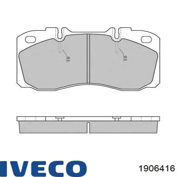 Гальмівні колодки Iveco 1906416 ціна, від 35.02 USD
