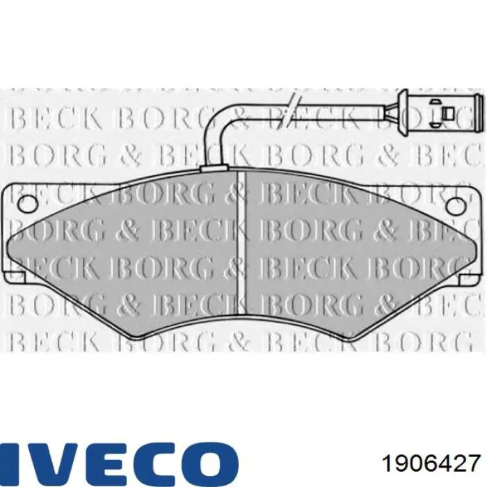 1906427 Iveco Передні гальмівні колодки