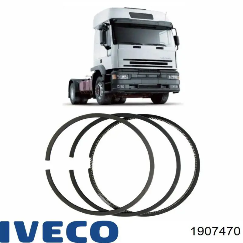 1907470 Iveco Кільця поршневі на 1 циліндр, STD.