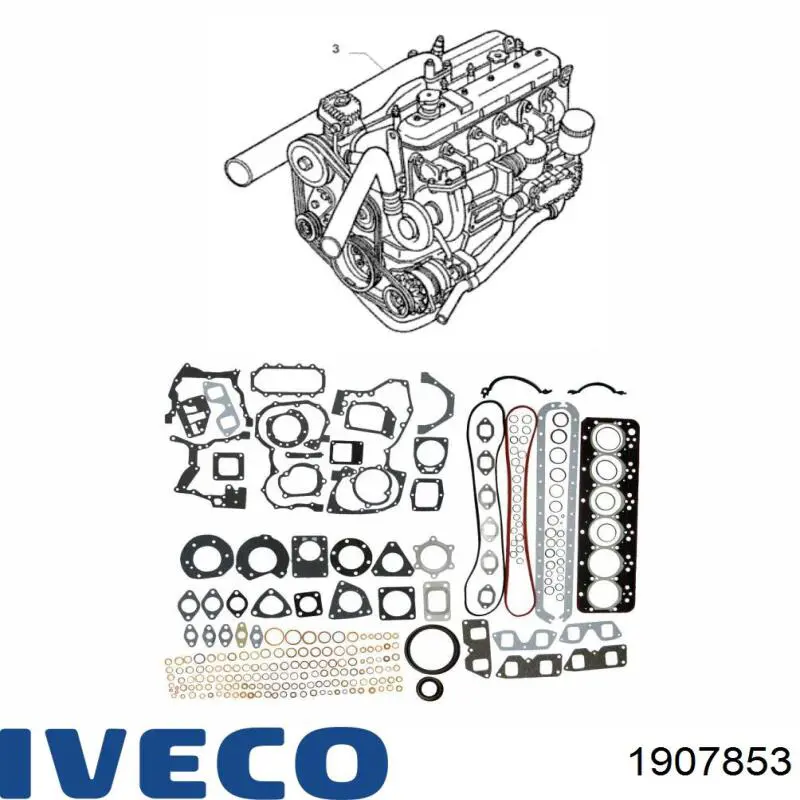 Купити 1907853 Iveco Комплект прокладок