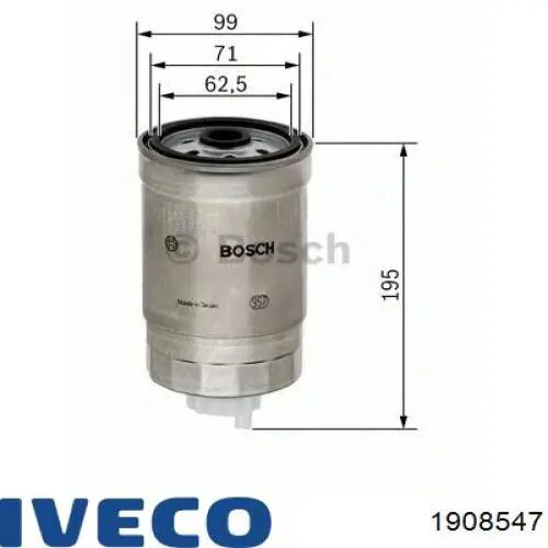 1908547 Iveco фільтр паливний