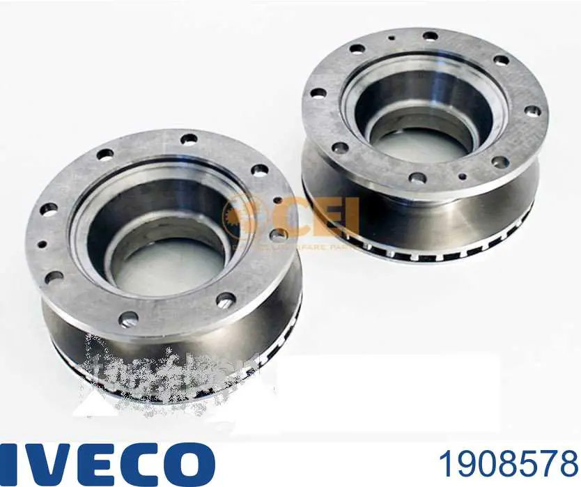 Диск переднього гальма Iveco 1908578 ціна, від 78.79 USD