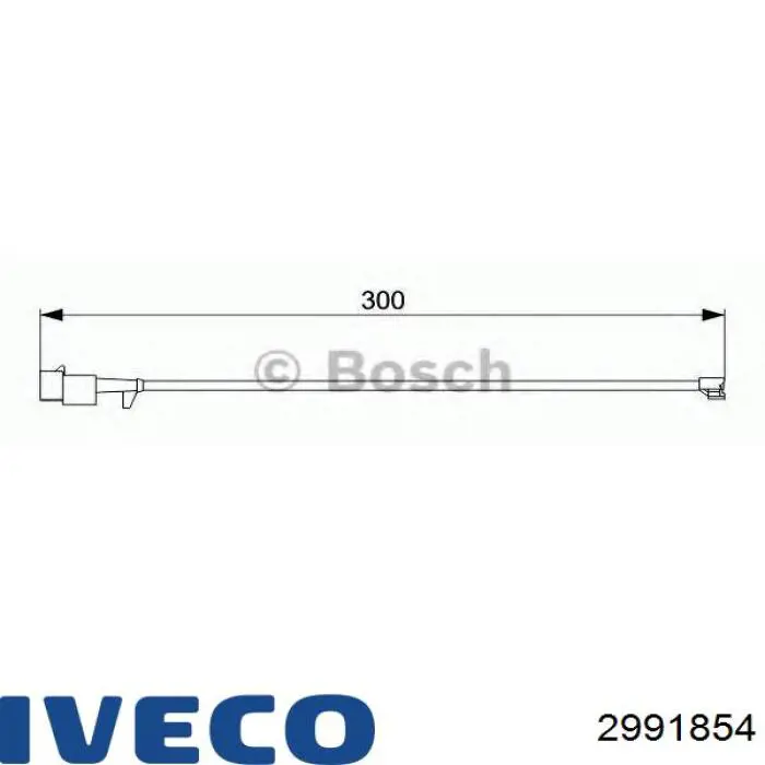 Купити 2991854 Iveco Датчик зносу гальмівних колодок, задній