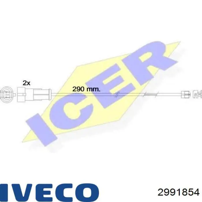 Датчик зносу гальмівних колодок, задній Iveco 2991854 ціна, від 3.17 USD