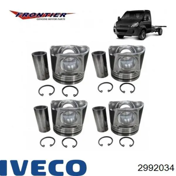 Купити 2992034 Iveco Кільця поршневі на 1 циліндр, STD.