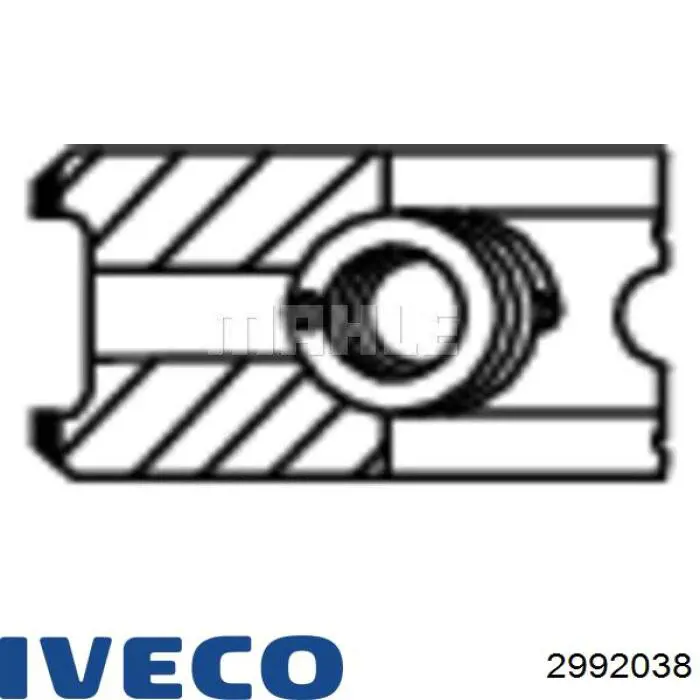 2992038 Iveco кільця поршневі комплект на мотор, std.