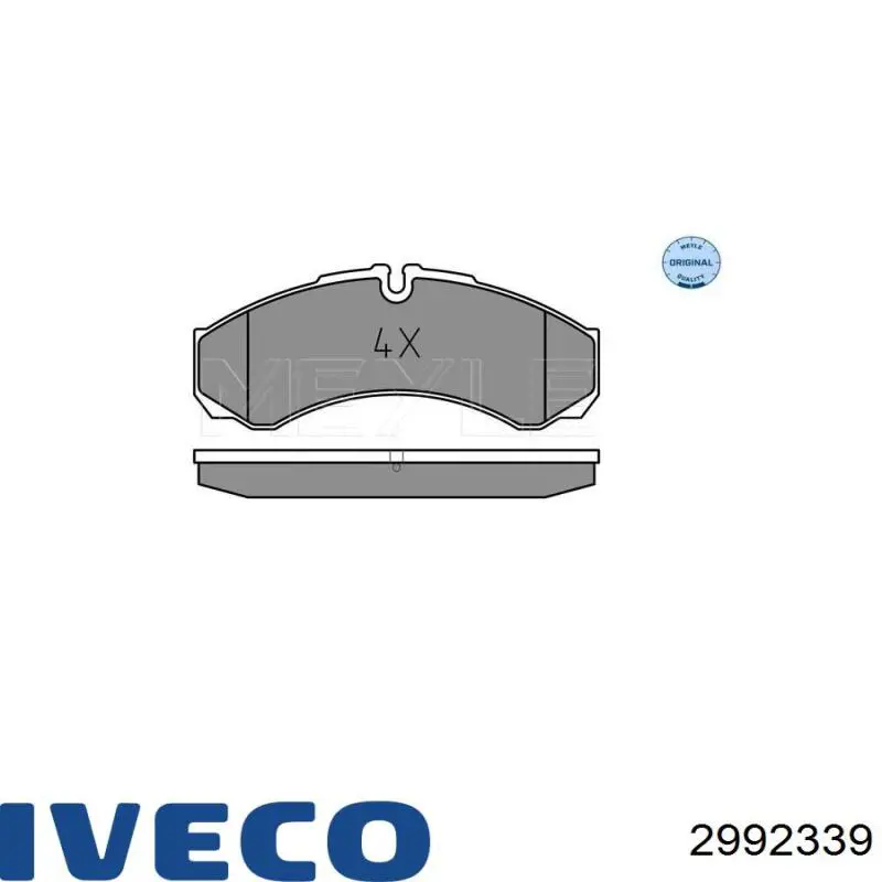 Колодки гальмові задні, дискові 2992339 Iveco