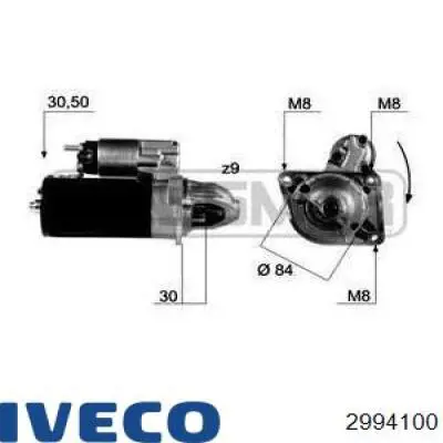 Купити 2994100 Iveco Стартер