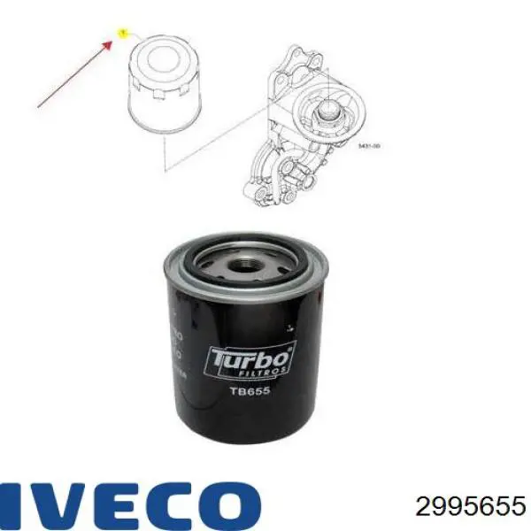 Масляний фільтр двигуна Iveco 2995655 ціна, від 12.28 USD