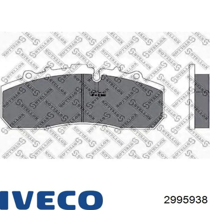 2995938 Iveco колодки гальмівні передні, дискові