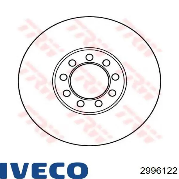 Диск переднього гальма Iveco 2996122 ціна, від 46.40 USD