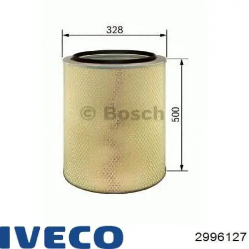 Елемент повітряного фільтра Iveco 2996127 ціна, від 63.17 USD
