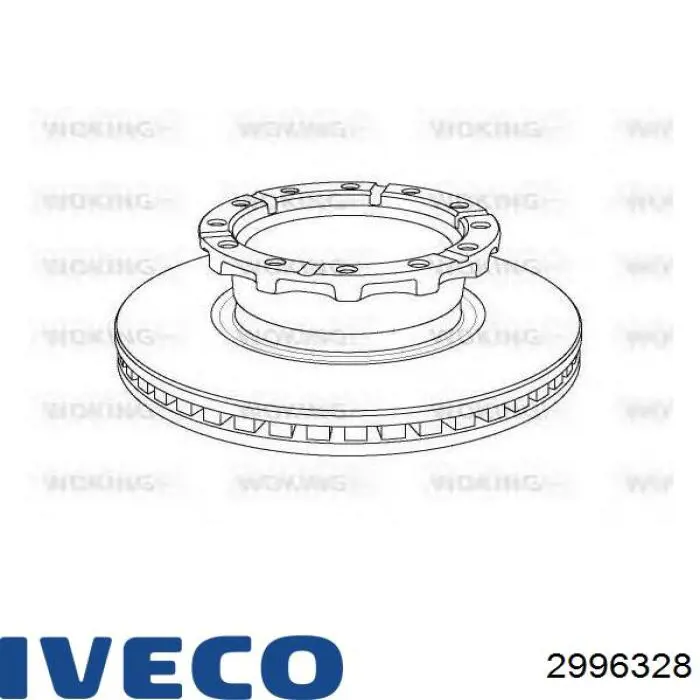 Купити 2996328 Iveco Диск заднього гальма
