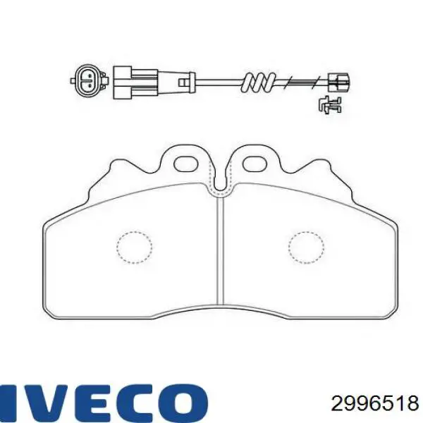 Купити 2996518 Iveco Задні колодки