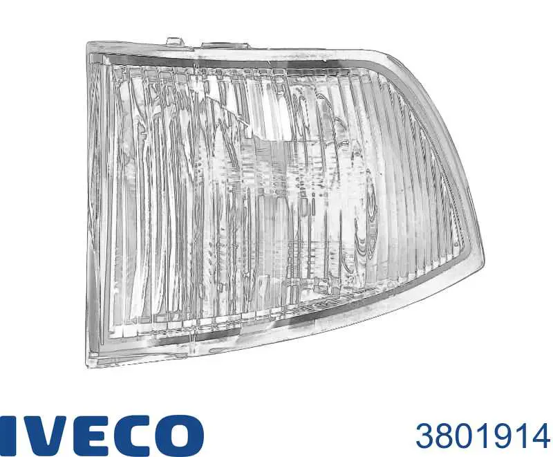 Покажчик повороту дзеркала, лівий Iveco 3801914 ціна, від 10.07 USD