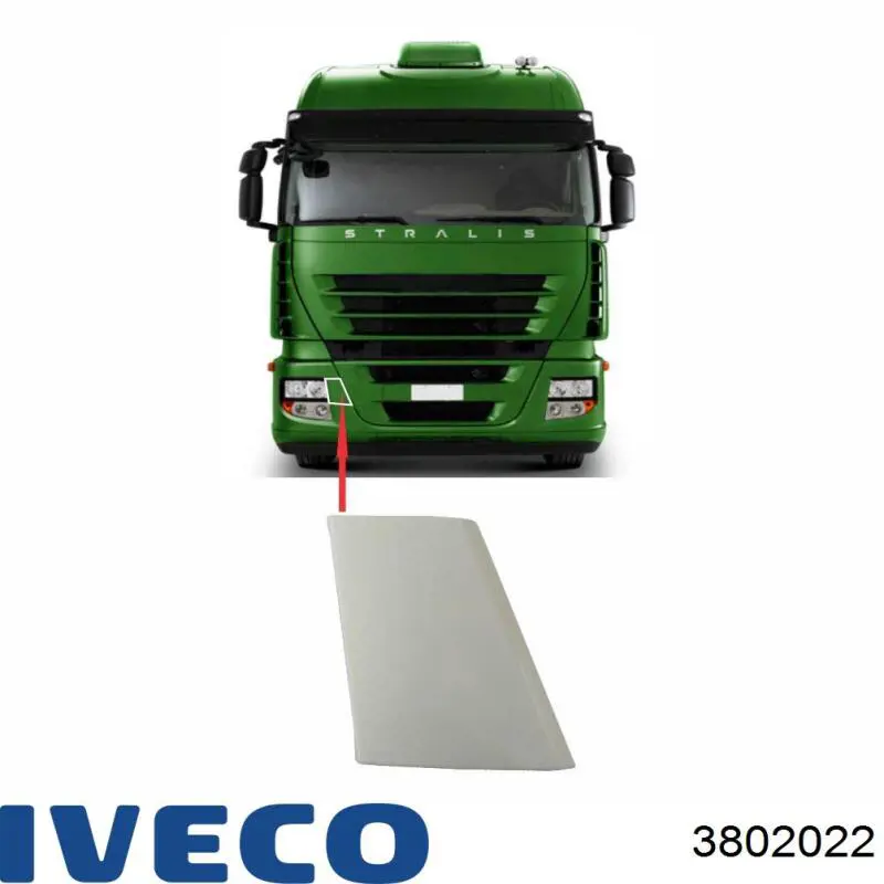 Купити 3802022 Iveco Заглушки буксирувального гака