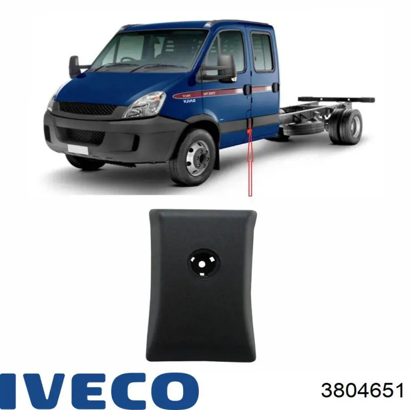 3804651 Iveco Замок задньої дверї, правої