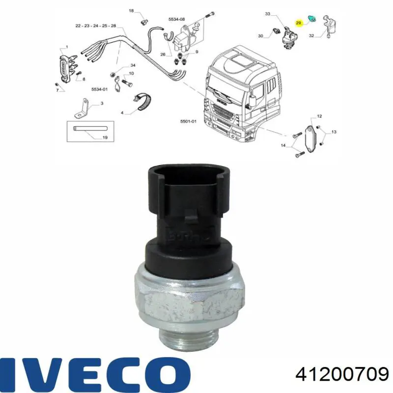  Iveco 41200709 ціна, від 14.12 USD