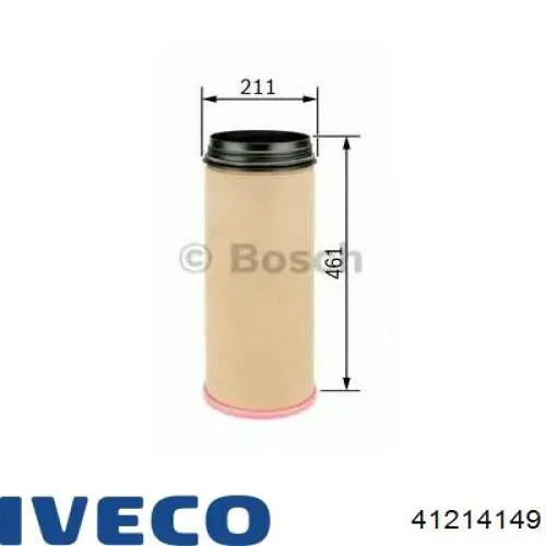 Фільтр повітряний насосу подачі вторинного повітря 41214148 Iveco