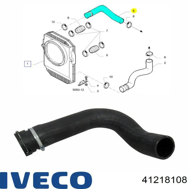 Купити 390435 Le.ma. Шланг/патрубок радіатора охолодження, верхній