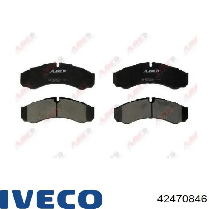 Задні гальмівні колодки 42470846 Iveco