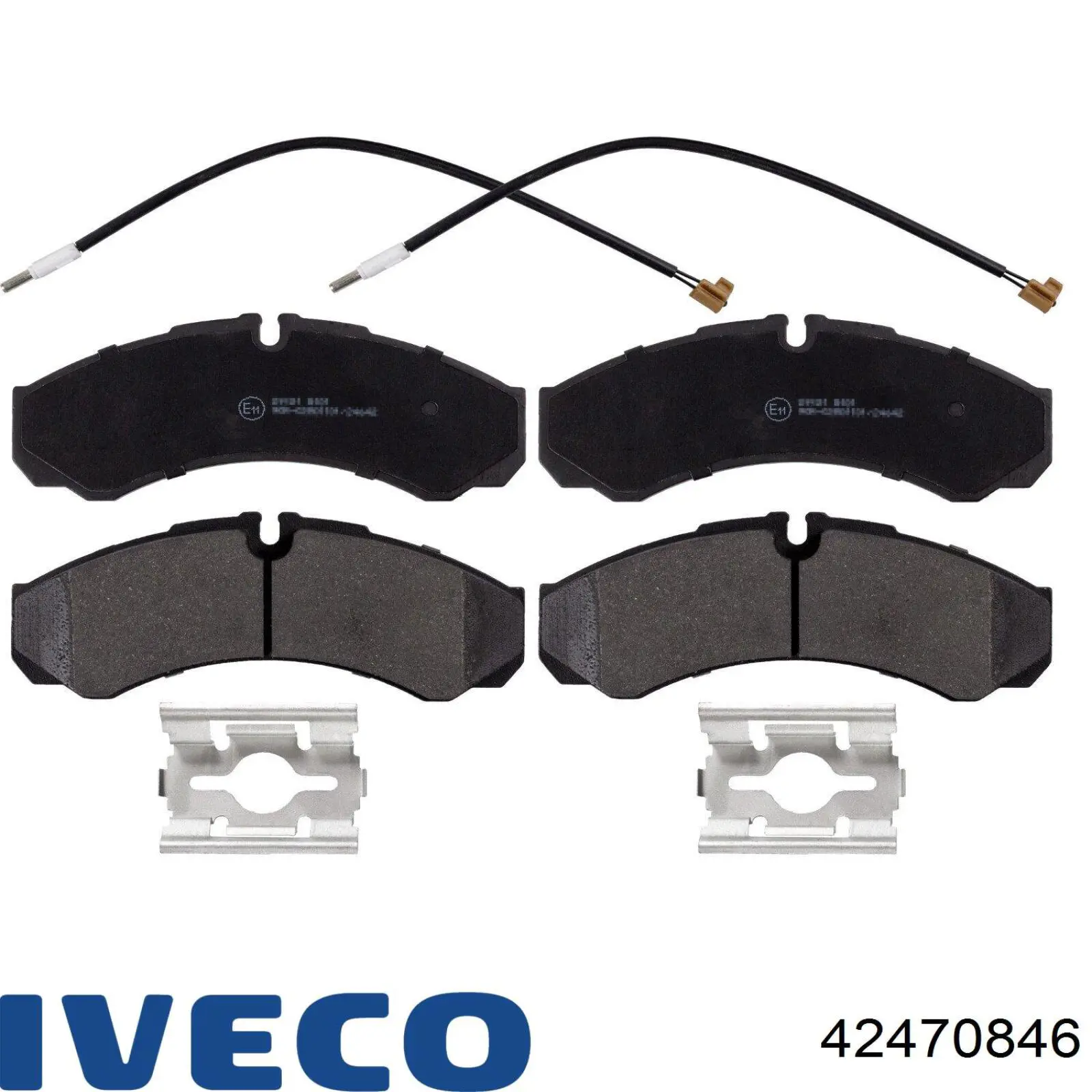 Задні гальмівні колодки Iveco 42470846 ціна, від 23.74 USD