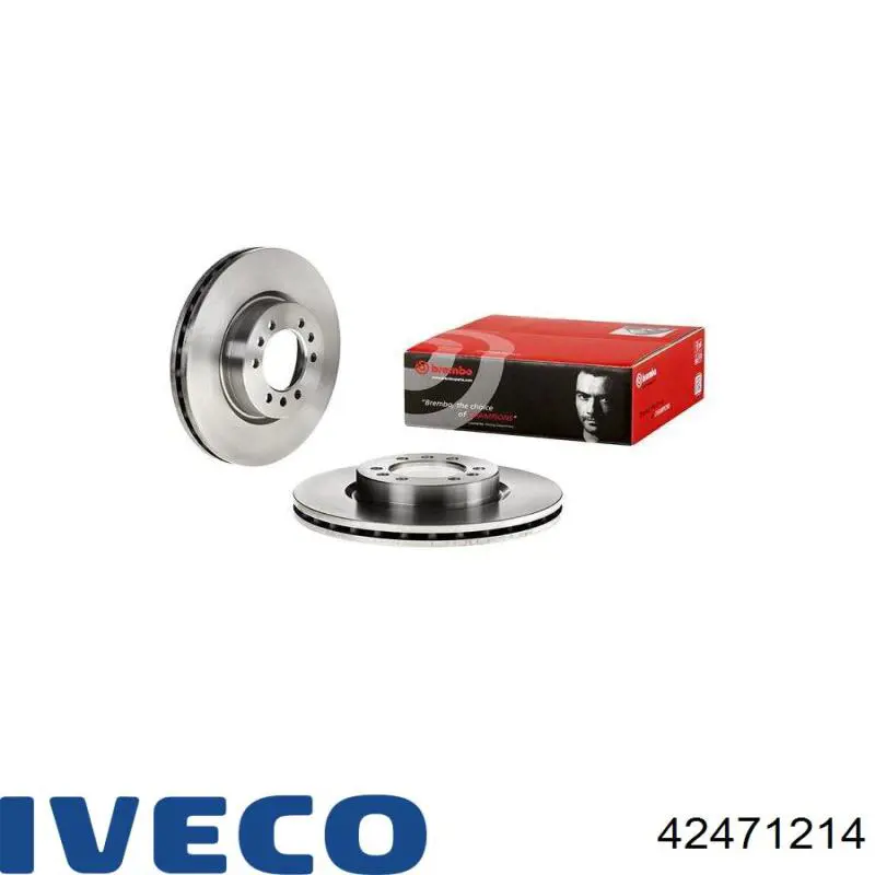 Диск переднього гальма Iveco 42471214 ціна, від 45.57 USD