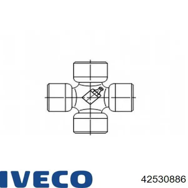 Хрестовина карданного валу, заднього Renault (RVI) 5000806121