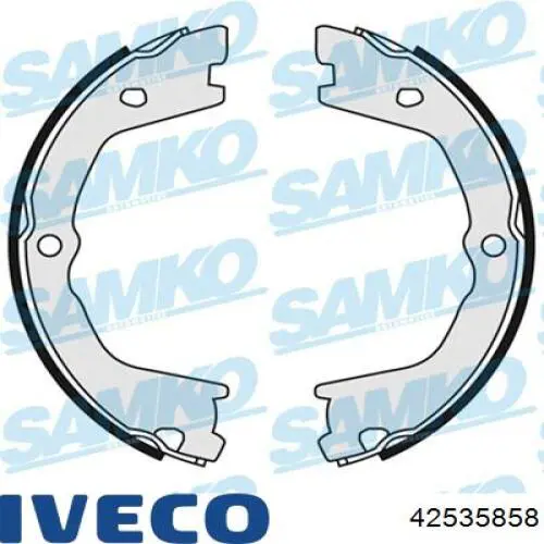Колодки гальмові задні, барабанні Iveco 42535858 ціна, від 24.76 USD