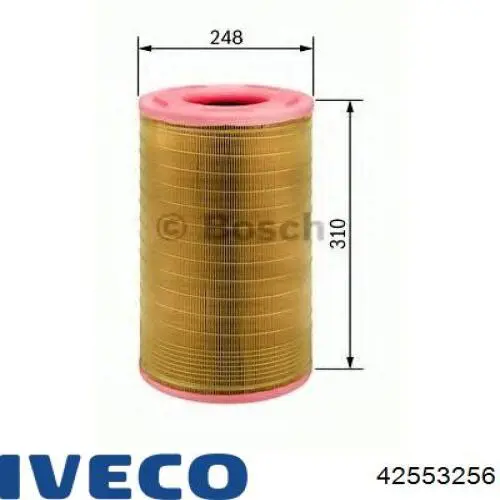 Елемент повітряного фільтра Iveco 42553256 ціна, від 41.98 USD