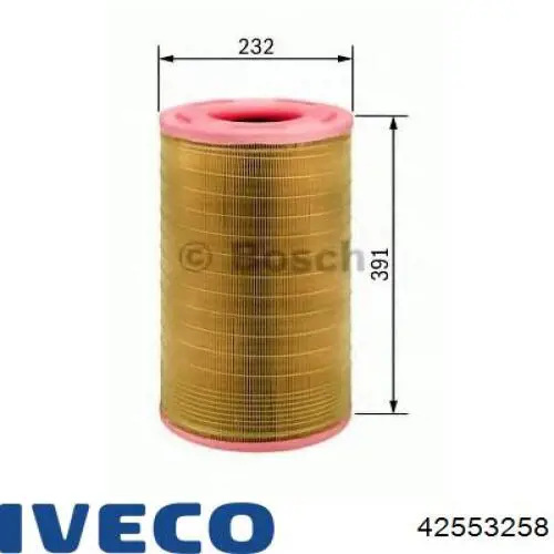 Купити 42553258 Iveco Автомобільний фільтр повітря