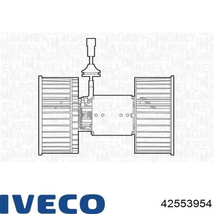 Двигун вентилятора пічки (обігрівача салону) Iveco 42553954 ціна, від 35.78 USD