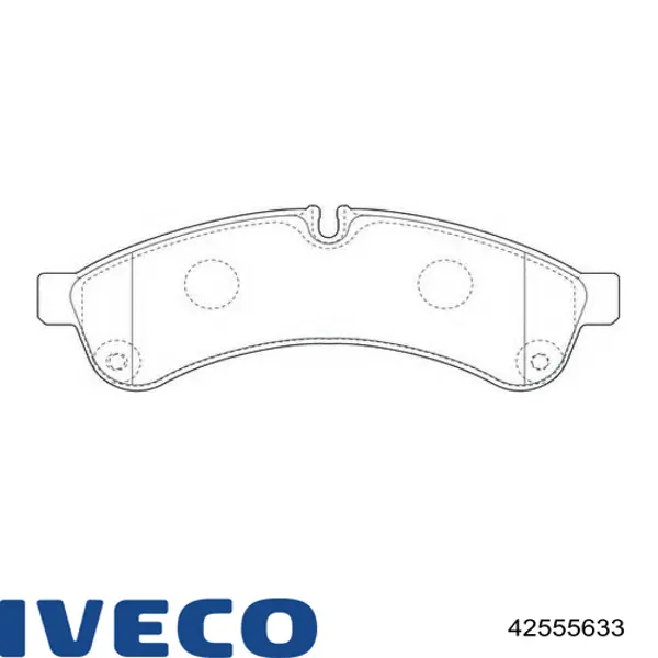 Купити 42555633 Iveco Задні колодки
