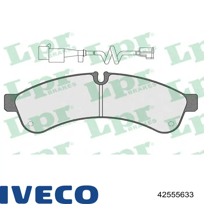Задні дискові колодки Iveco 42555633