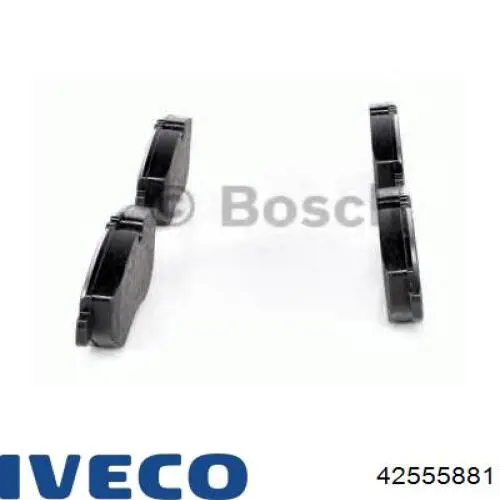 Передні тормозні колодки 42555881 Iveco
