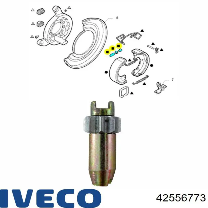 Купити 42556773 Iveco Регулятор заднього барабанного гальма