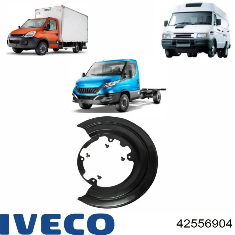Захист гальмівного диска заднього, лівого 42556904 Iveco