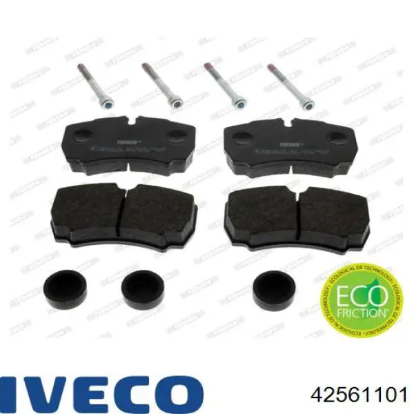 Задні гальмівні колодки 42561101 Iveco