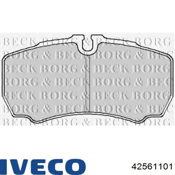 Колодки гальмові задні, дискові 42561101 Iveco