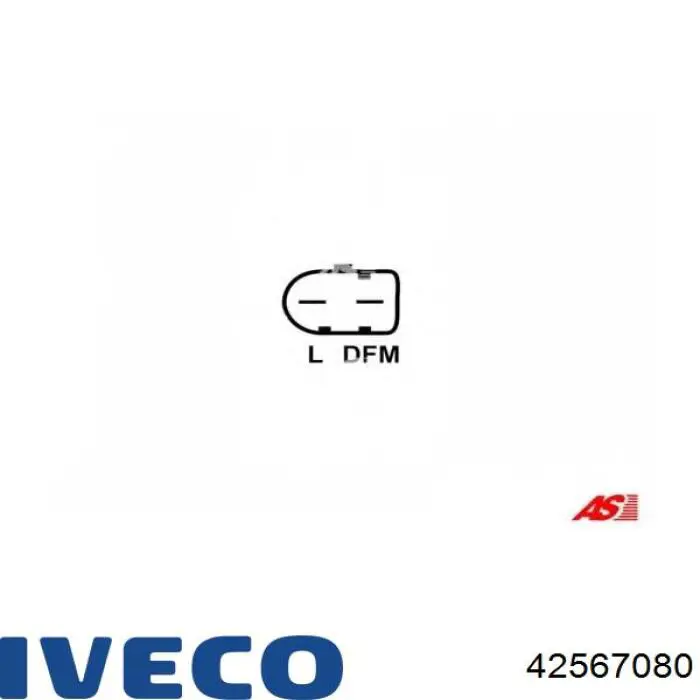 42567080 Iveco реле-регулятор генератора, (реле зарядки)