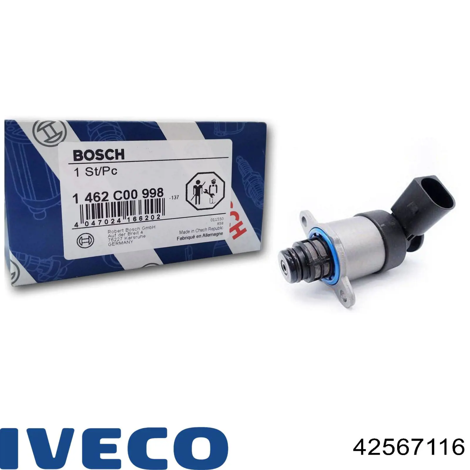 Клапан регулювання тиску, редукційний клапан ПНВТ 42567116 Iveco