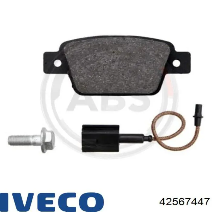 Задні гальмівні колодки Iveco 42567447 ціна, від 21.57 USD