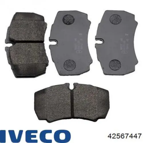 Задні гальмівні колодки 42567447 Iveco